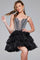 Cocktail Dresses Homecoming Short Sequin Corset Prom Cocktail Dress Black