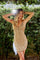 Cocktail Dresses Short Beaded Homecoming Feather Dress Nude