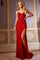 Prom Dresses Fitted Long Formal Evening Prom Corset Dress Red