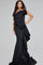 Formal Dresses Mermaid Long Formal Ruffled Evening Dress Black