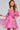 Cocktail Dresses A Line Short Homecoming Printed Cocktail Dress Hot Pink