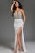 Prom Dresses Beaded Long Formal Fitted Prom Dress Off White