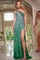 Prom Dresses Prom Sequin Long Fitted Formal Evening Dress Green