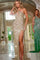 Prom Dresses Prom Sequin Long Fitted Formal Evening Dress Gold