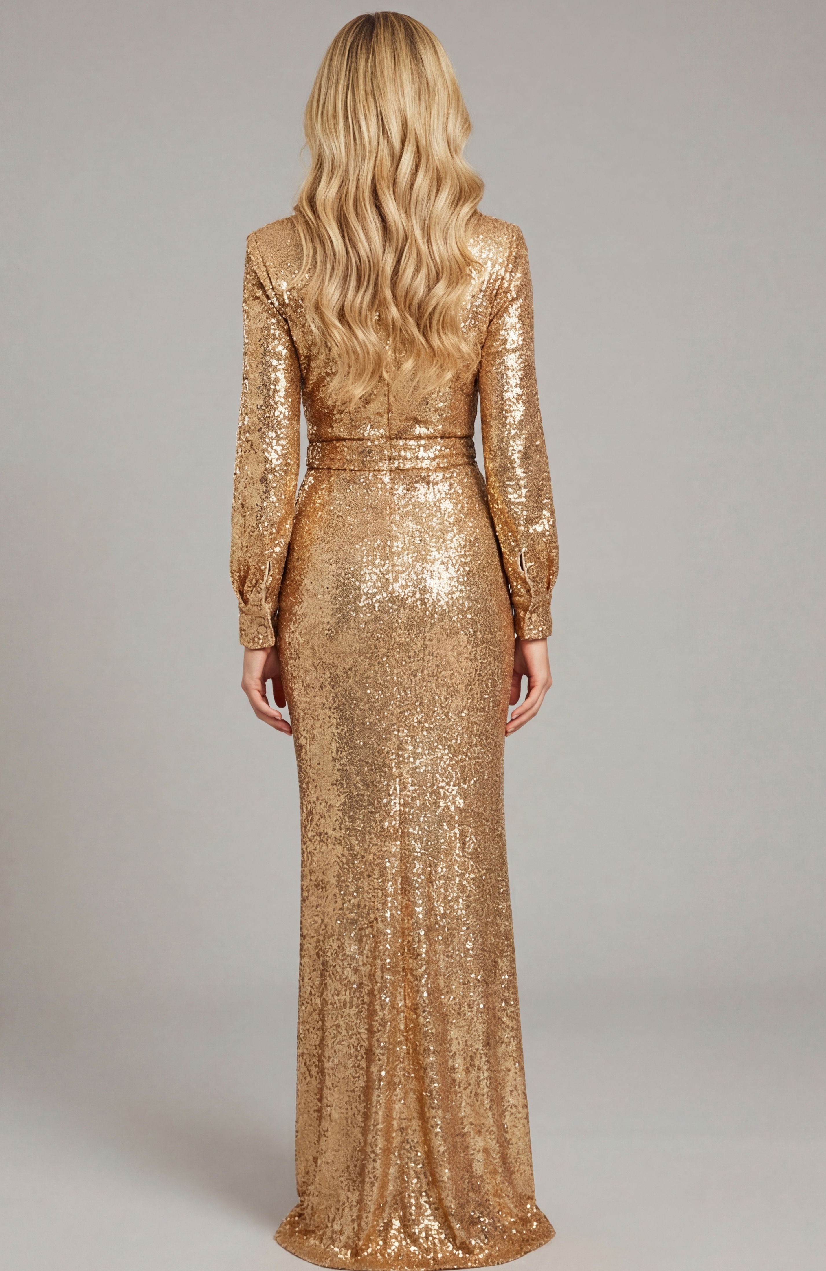 Mother of the Bride Dresses Long Sleeve Slit Formal Sequin Mother of the Bride Dress Jovani 42706 Gold