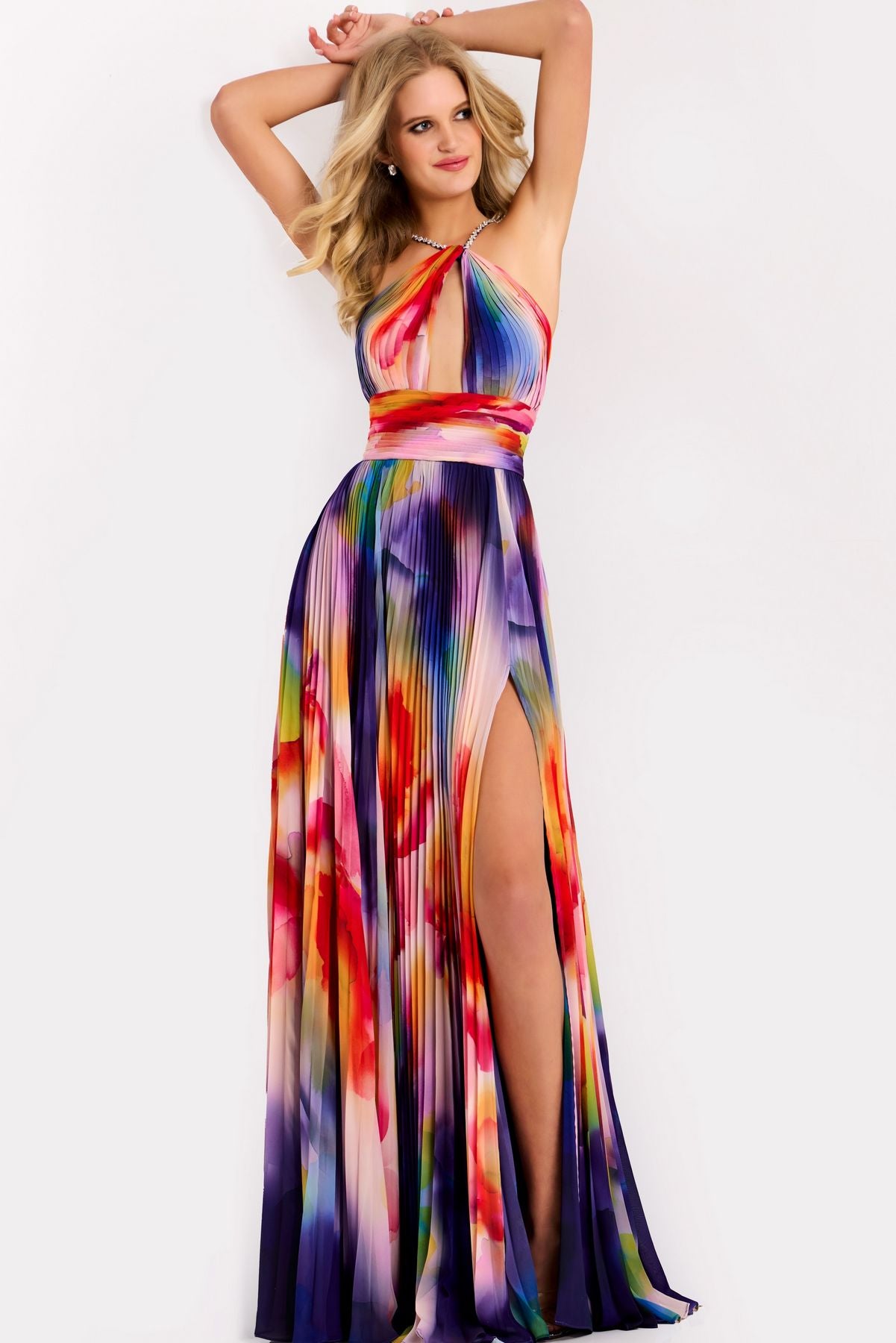 Prom Dresses Formal Long Print Evening Prom Dress Multi