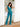 Jumpsuit Sequin Beaded Formal Pant Suit Teal
