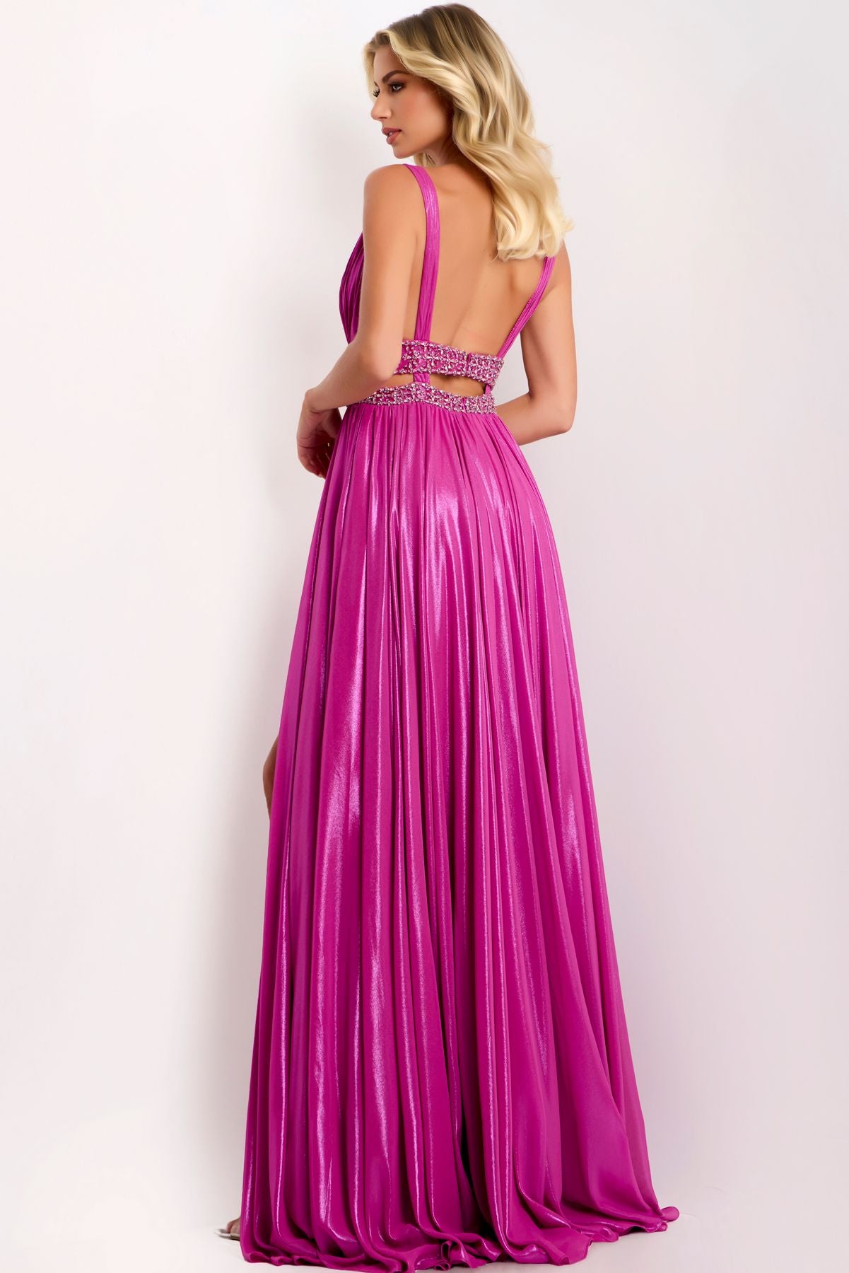 Prom Dresses Long Formal Beaded A Line Prom Dress Fuchsia