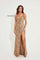 Prom Dresses Long Formal Fitted Slit Prom Dress Nude