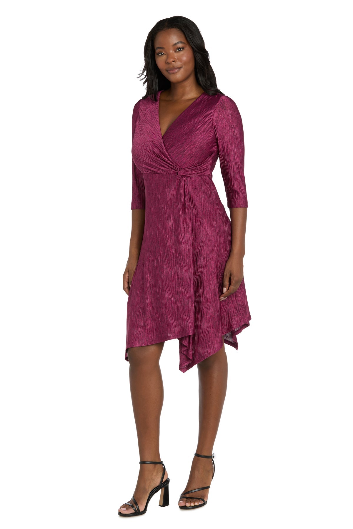 Formal Dresses Short Cocktail Ruffle Dress Mulberry