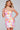 Cocktail Dresses Short Fitted Printed Sequin Cocktail Dress Orange/Fuchsia