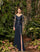 Formal Dresses  Beaded Long Sleeve Formal Applique Evening Dress Midnite