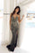 Prom Dresses 4301 Sequin Long Formal Slit Prom Dress Black Gold