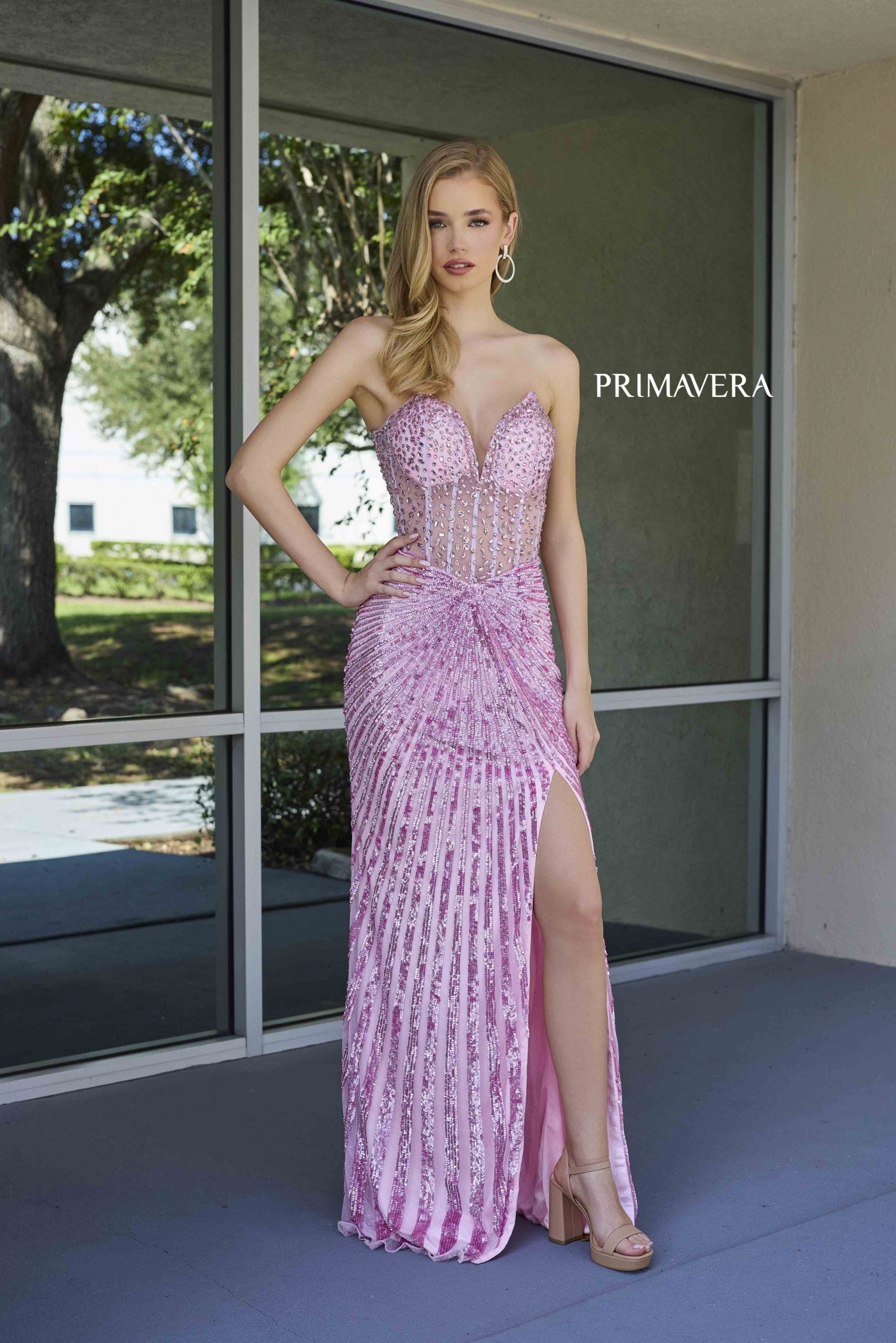 Primavera Couture 4304 Prom Formal Long Sequin Dress
