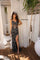 Prom Dresses Prom Long Formal Slit Floral Fitted Dress Black