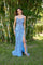 Prom Dresses Long Beaded Formal Prom Fitted Dress Azurre