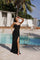 Prom Dresses Long Beaded Formal Prom Fitted Dress Black