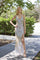 Prom Dresses Beaded Long Formal Slit Prom Dress Ivory