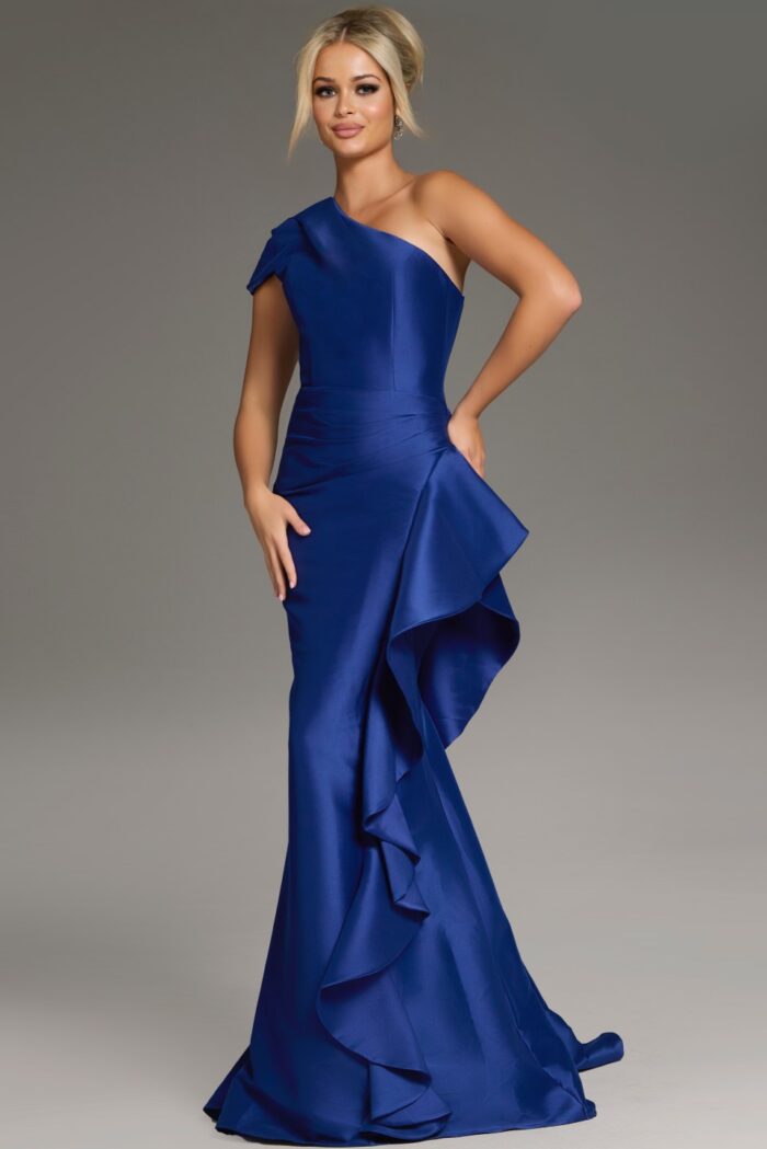 Jovani 43126 Long Fitted Formal Mermaid Evening Dress - Indigo / 6 Jovani 43126 Long Fitted Formal Mermaid Evening Dress - Indigo / 6