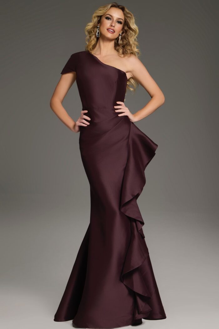 Formal Dresses Long Fitted Formal Mermaid Evening Dress Brown