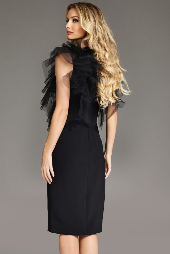 Cocktail Dresses Short Fitted Cocktail Dress Black