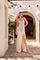 Prom Dresses Beaded Long Formal Prom Slit Dress Nude