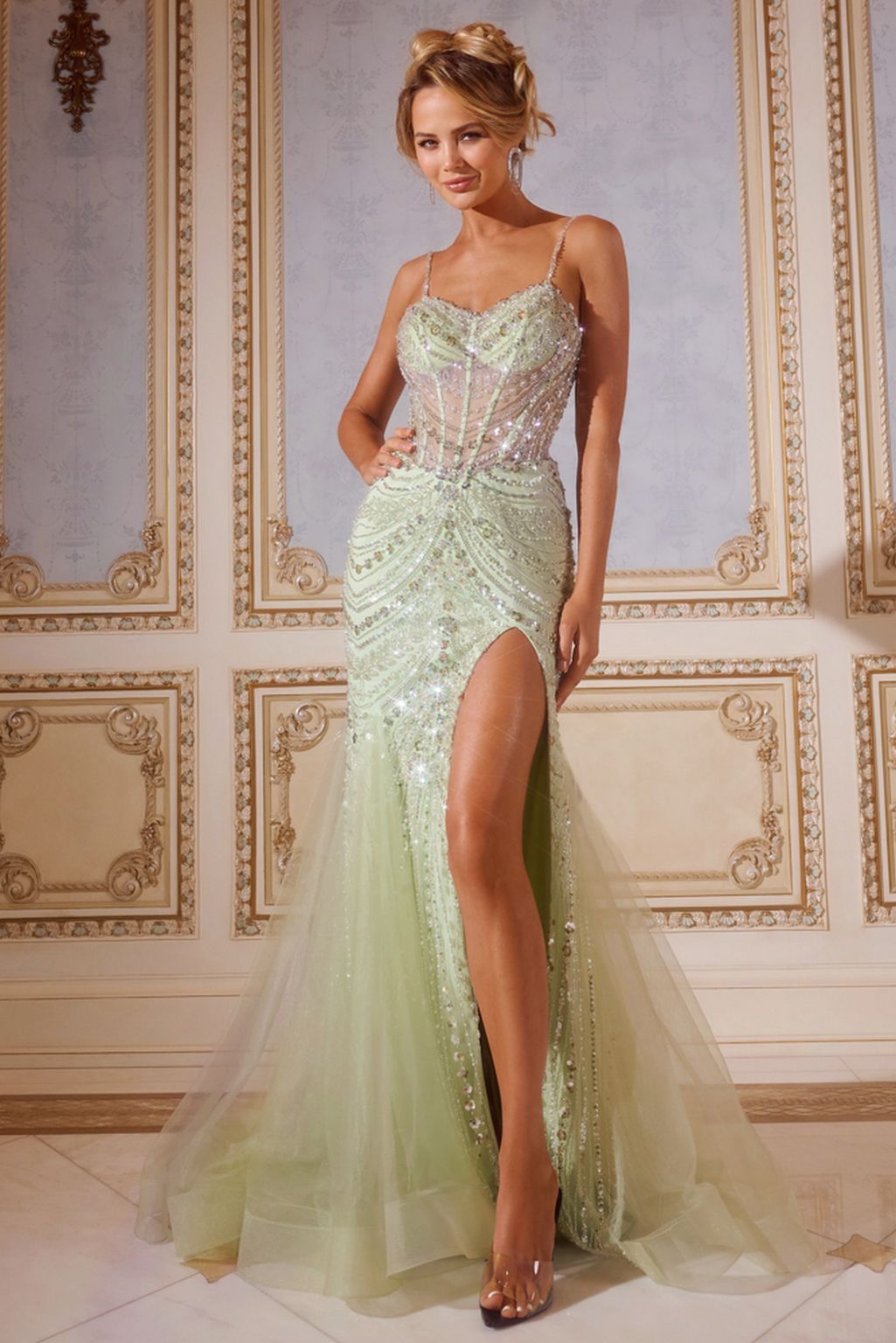 Jovani 43189 Long Formal Beaded Corset Prom Dress The Dress Outlet Jovani 43189 Long Formal Beaded Corset Prom Dress The Dress Outlet