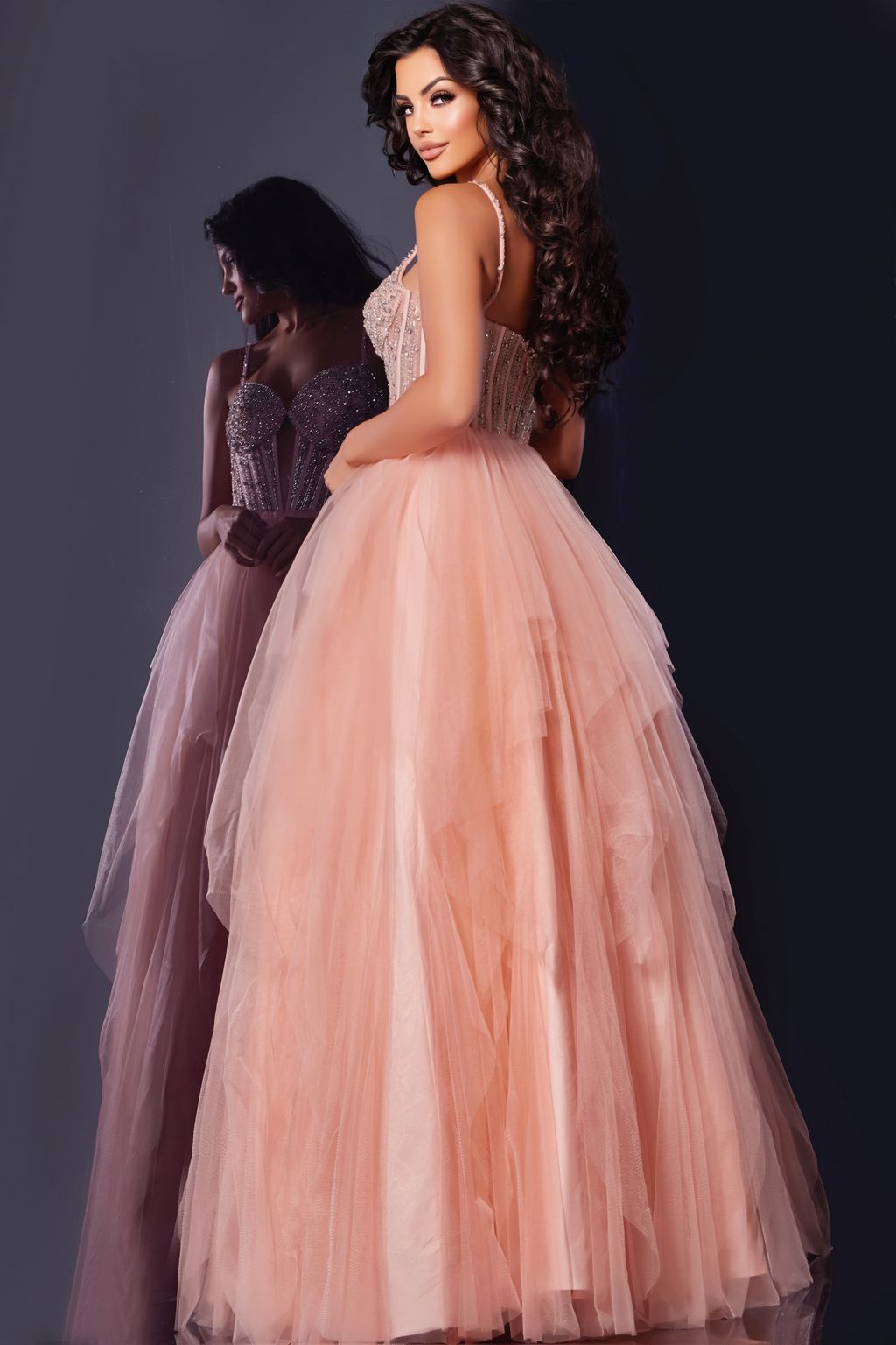 Jovani 43254 Long Formal Ball Gown Prom Dress