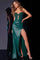 Prom Dresses Long Lace Beaded Bodice Gown Formal Prom Dress Emerald