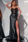 Prom Dresses Long Lace Beaded Bodice Gown Formal Prom Dress Black