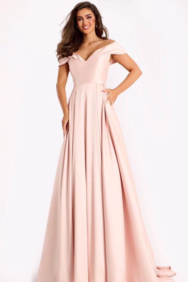 A Line Long Prom Formal Dress Jovani 43279