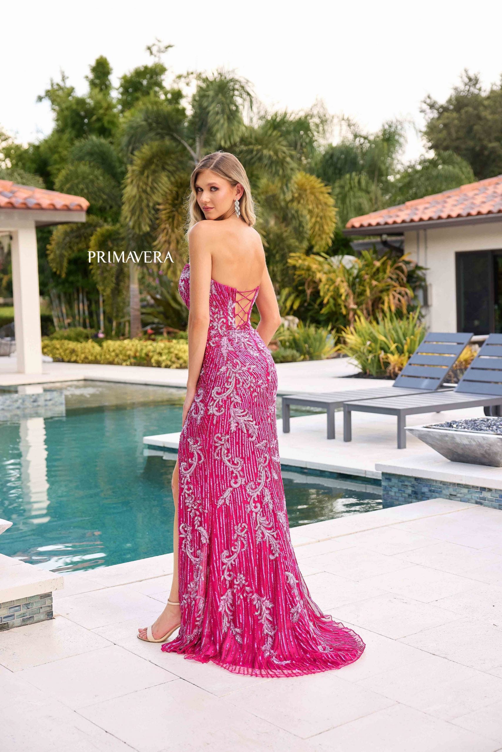 Primavera Couture 4328 Formal Long Sequin Evening Prom Dress