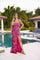 Prom Dresses Formal Long Sequin Evening Prom Dress Fuchsia