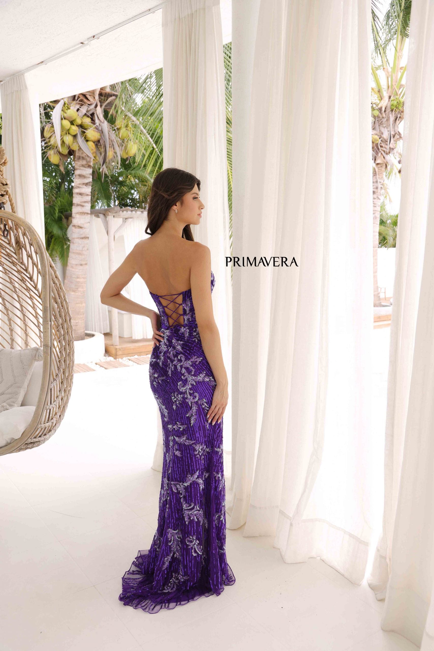 Primavera Couture 4328 Formal Long Sequin Evening Prom Dress