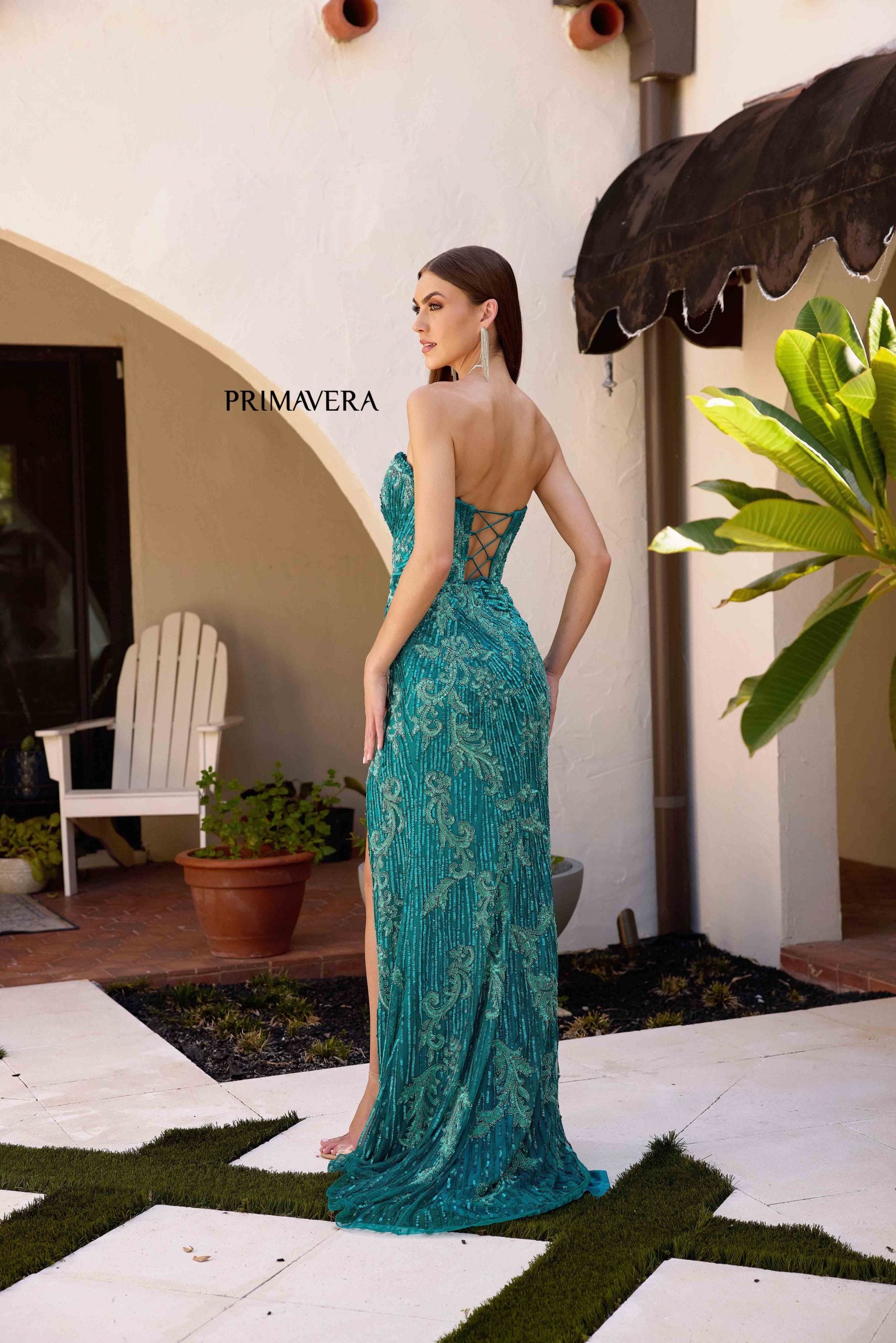 Primavera Couture 4328 Formal Long Sequin Evening Prom Dress