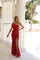 Prom Dresses Long Formal Slit Prom Dress Red
