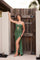 Prom Dresses Long Slit Prom Formal Evening Sequin Dress Sage Green