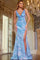 Prom Dresses Long Sequin Sleeveless Formal Prom Dress Light Blue