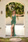 Prom Dresses Prom Long Fromal Slit Evening Dress Emerald