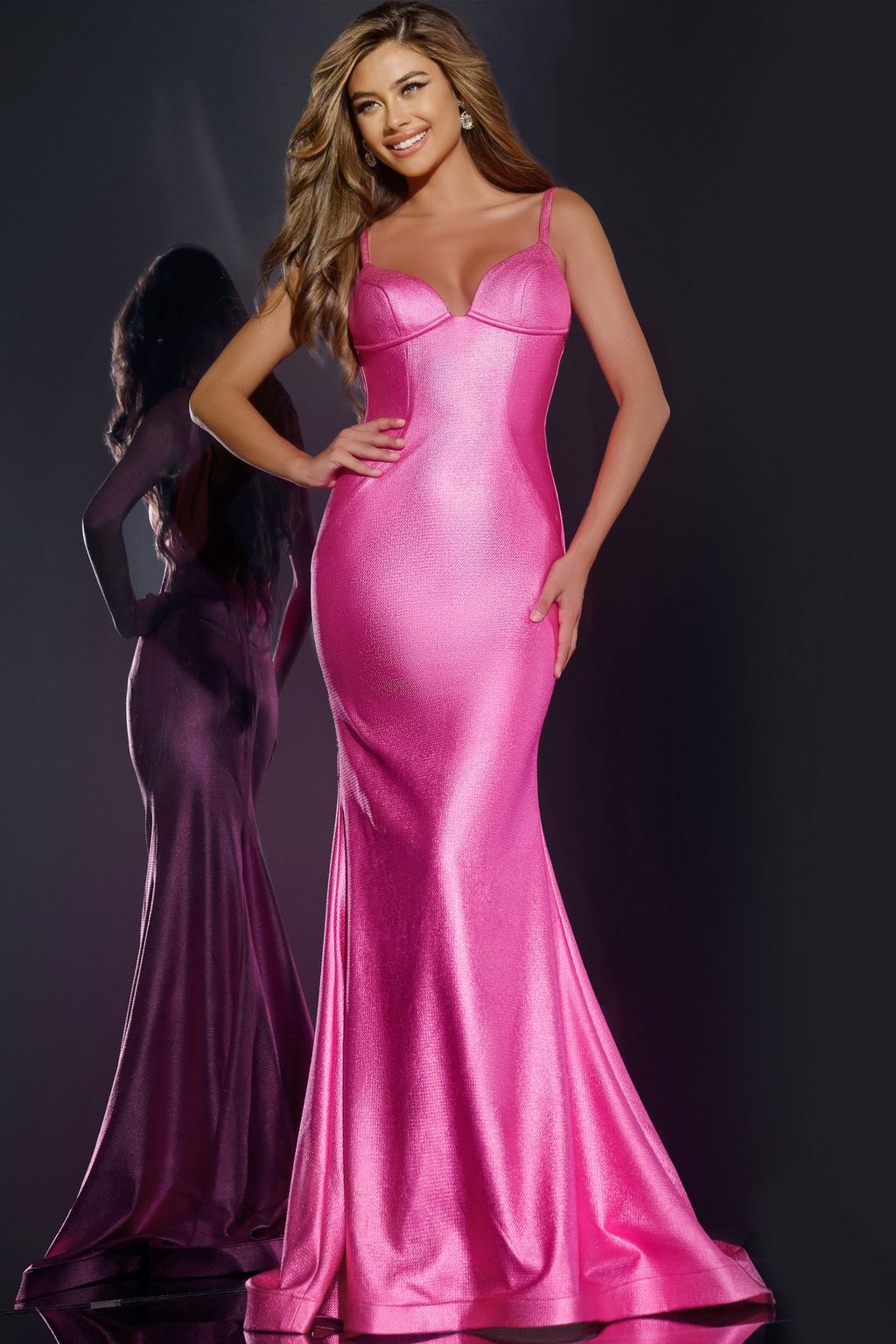 Prom Dresses Long Mermaid Gown Formal Prom Dress Hot Pink