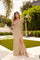 Prom Dresses Formal Long Slit Beaded Prom Dress Nude