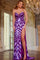 Prom Dresses Sequin Long Beaded Formal Fitted Gown Prom Dress  Purple