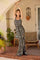 Prom Dresses Fitted Long Slit Formal Prom Beaded Slit Black Multi