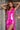 Prom Dresses Long High Slit Metallic Gown Prom Dress Hot Pink 