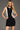Cocktail Dresses Short Fitted Two Tone Homecoming Cocktail Dress Black/White