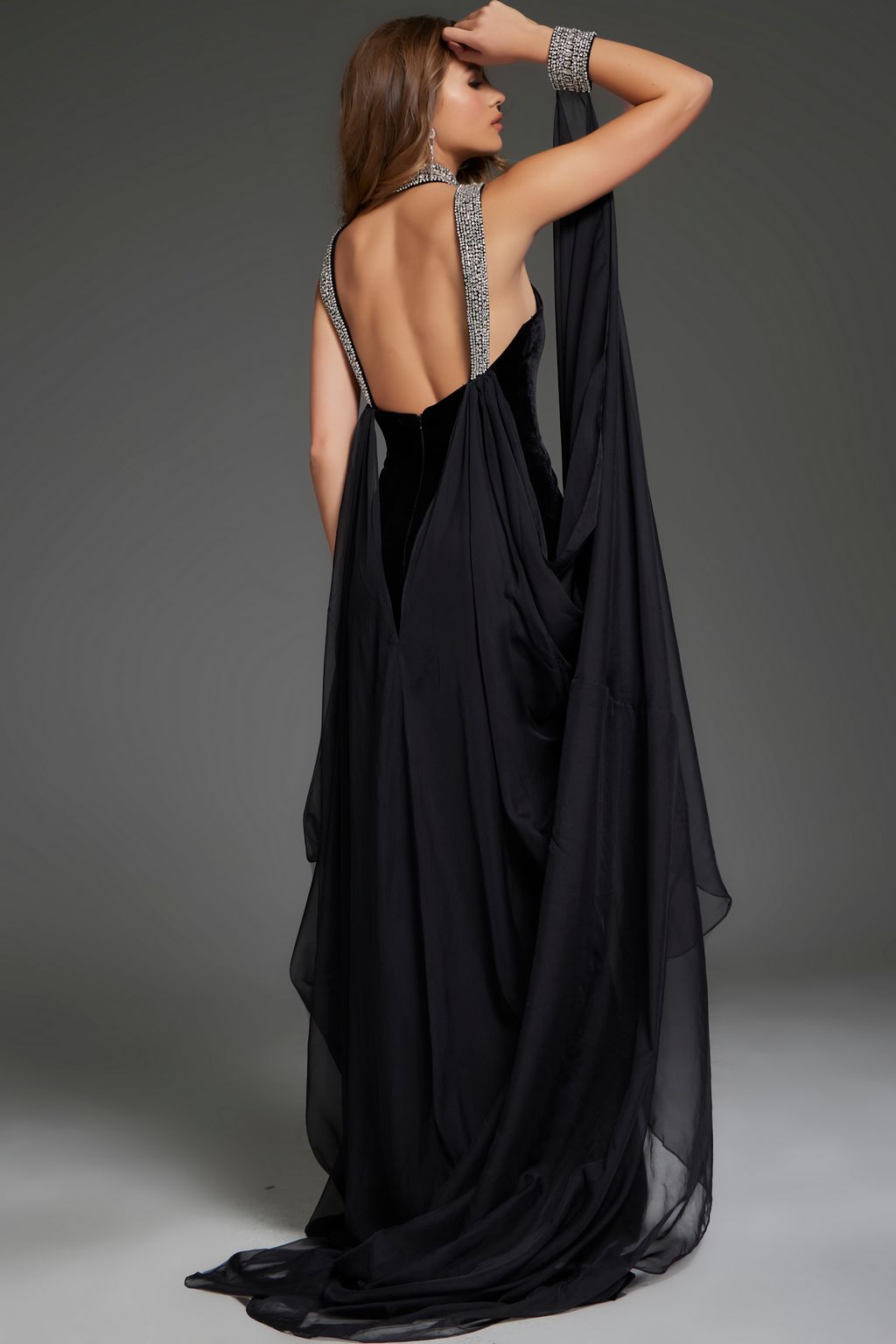 Jovani 43696 Long Fitted Formal Evening Prom Dress