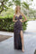 Prom Dresses Sequin Beaded Slit Formal Prom Long Dress Black