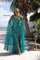 Prom Dresses Long Sequin Formal Long Cape Prom Dress Teal