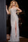 Prom Dresses Long Side Slit Formal Sequin Prom Dress Silver