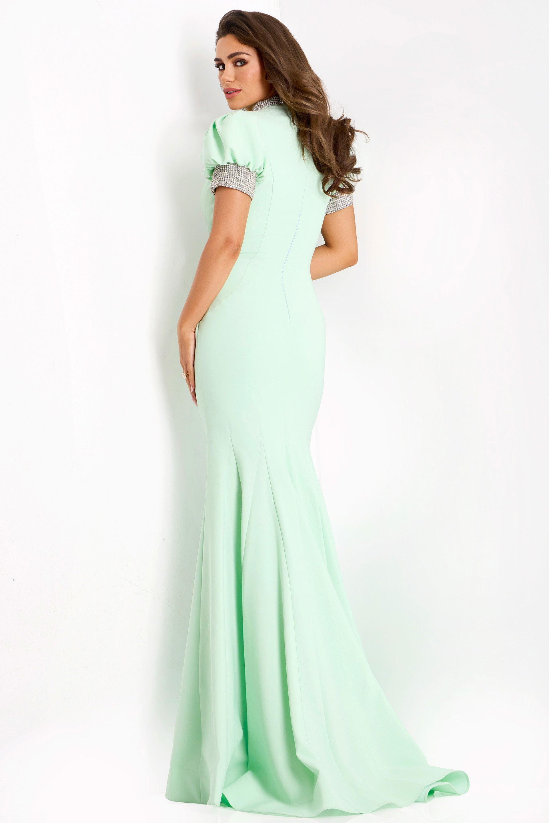 Mother of the Bride Dresses Long Formal Mermaid Evening Mother of the Bride Dress Jovani 43772 Seafoam
